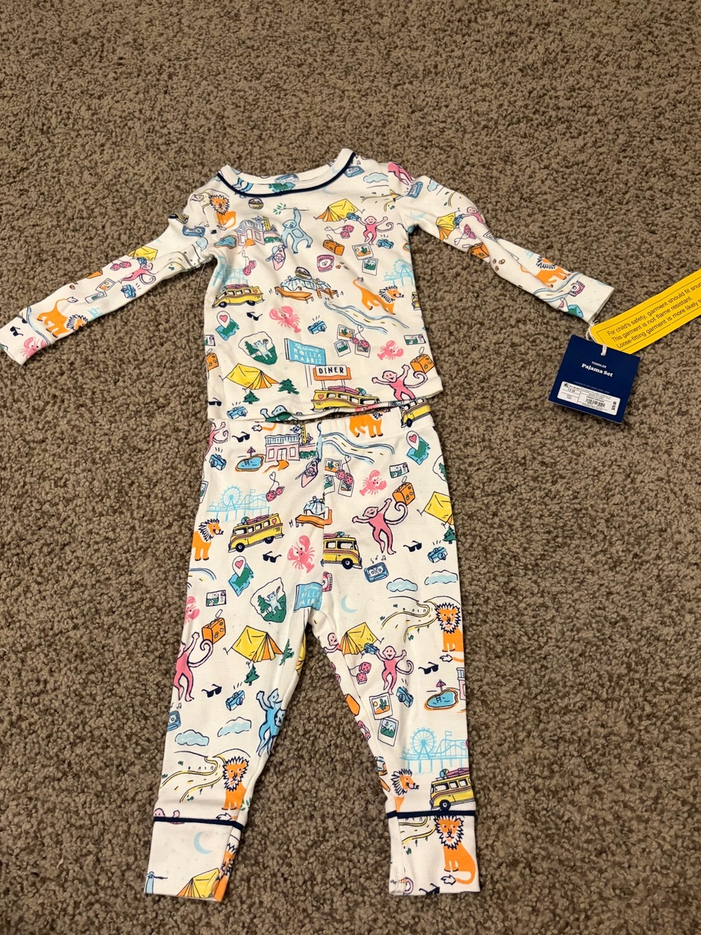 Roller Rabbit toddler Pjs NWT - Picture 2 of 4